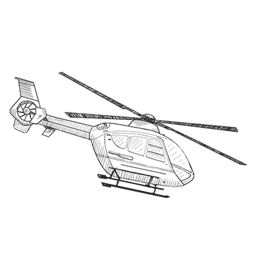 Air ambulance illustration