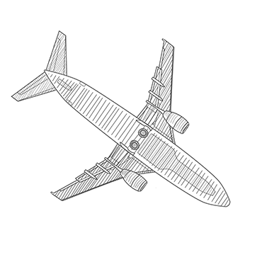 Illustration of an airplane