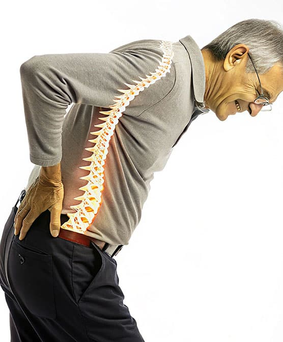 Symptoms of spinal cord injuries.